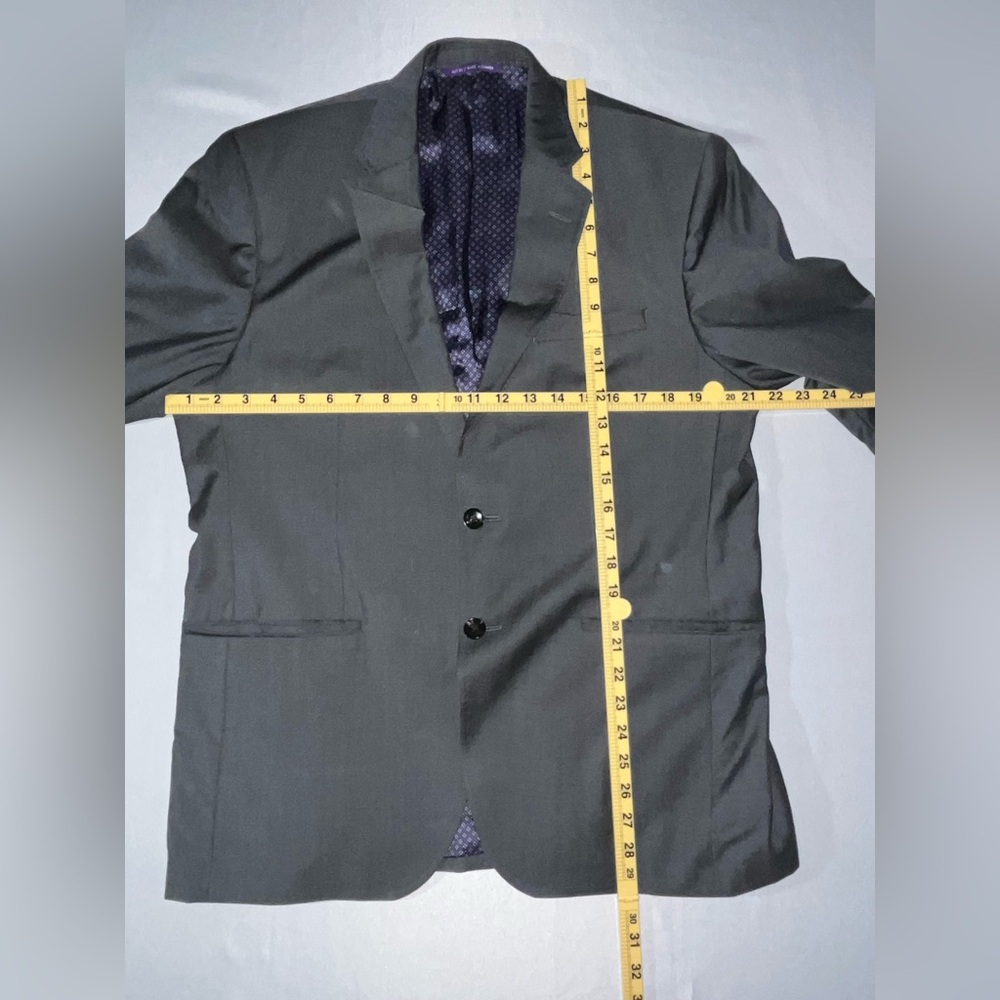 Ted Baker Endurance 100% Wool Suit Coat Jacket w/Purple Liner - Picture 13 of 14